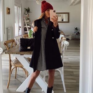 Zara Double Breasted Wool Blend Coat